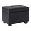 Repose-pieds de rangement en similicuir Idabel