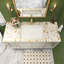 Meuble-lavabo simple 47,24 po avec plateau en pierre reconstituée Andreia
