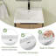 Meuble-lavabo simple autoportant 24 po avec plateau en résine et porte à fermeture en douceur 24 po