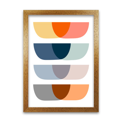 Abstract Mid Century Design Original - Print