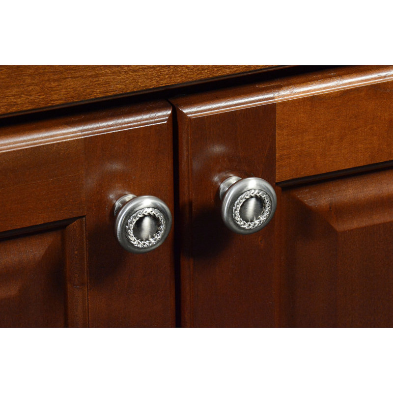 Origins 1 1/4" Diameter Round Knob, Brushed Nickel