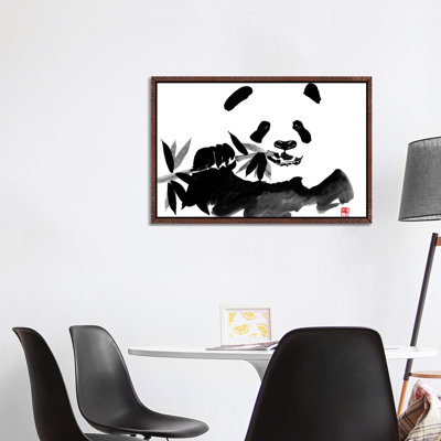 Eating Panda by Péchane - Print on Canvas
