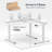 L Shaped Standing Desk With Drawers, Shelf, Adjustable Gaming Table For Home, Office, Gamer-320722727-320722726