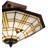 Glass Semi Flush Mount