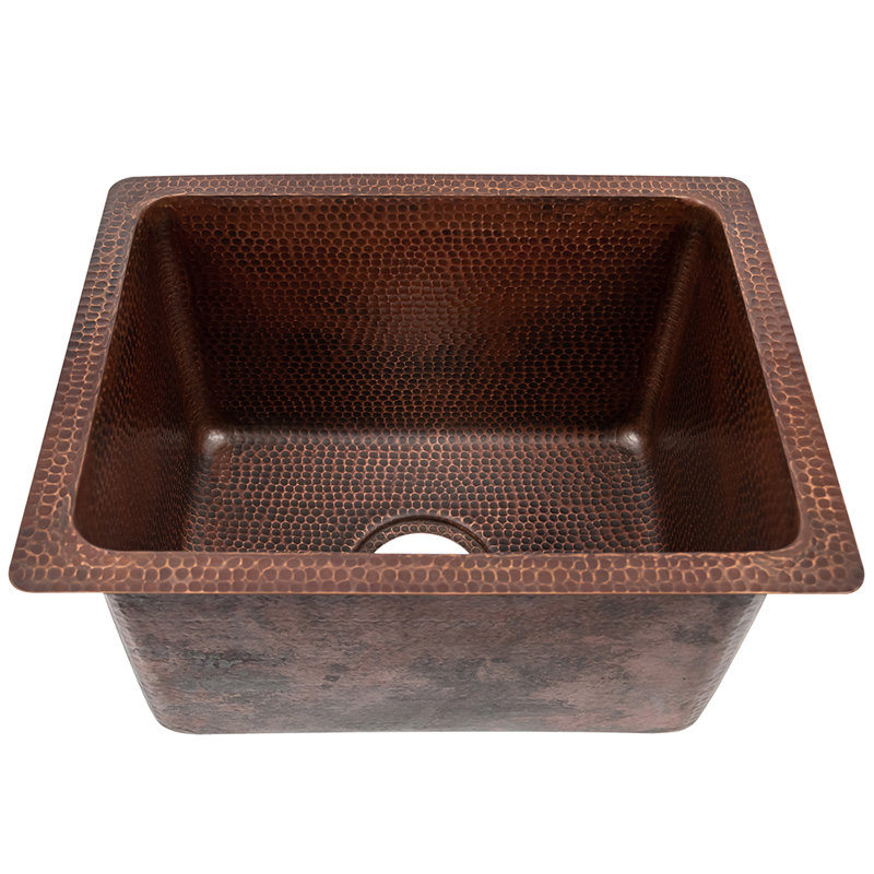 Premier Copper Products BSP5_BREC1713DB-G Bar Sink And Drain Package