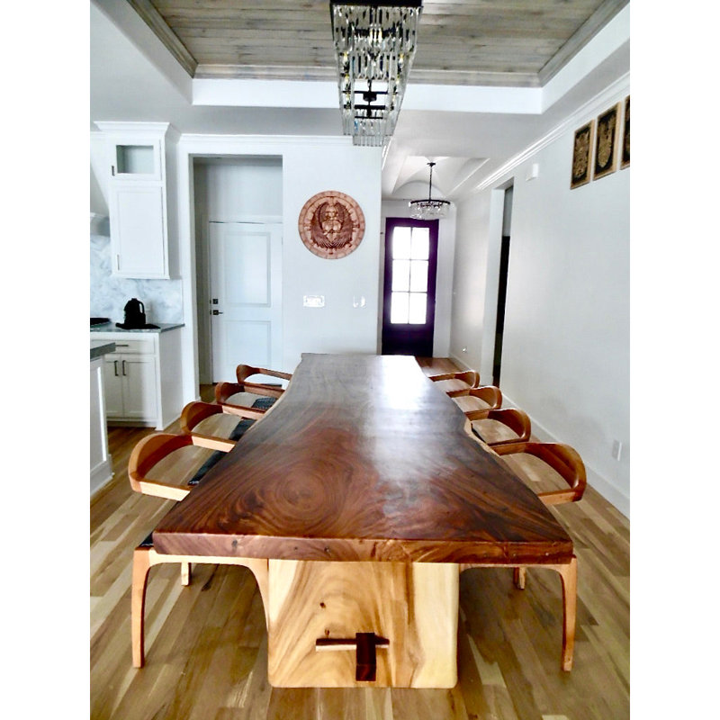 Solid Wood Dining Table, 138" L x 35" D