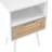 Modern Nightstand With Drawer And Solid Wood Legs In White, For Bedroom Living Room Furnishings, 15.67" X 11.91" 21.55", Strong Load Capacity Interior Table Versatile Function, White-18643804