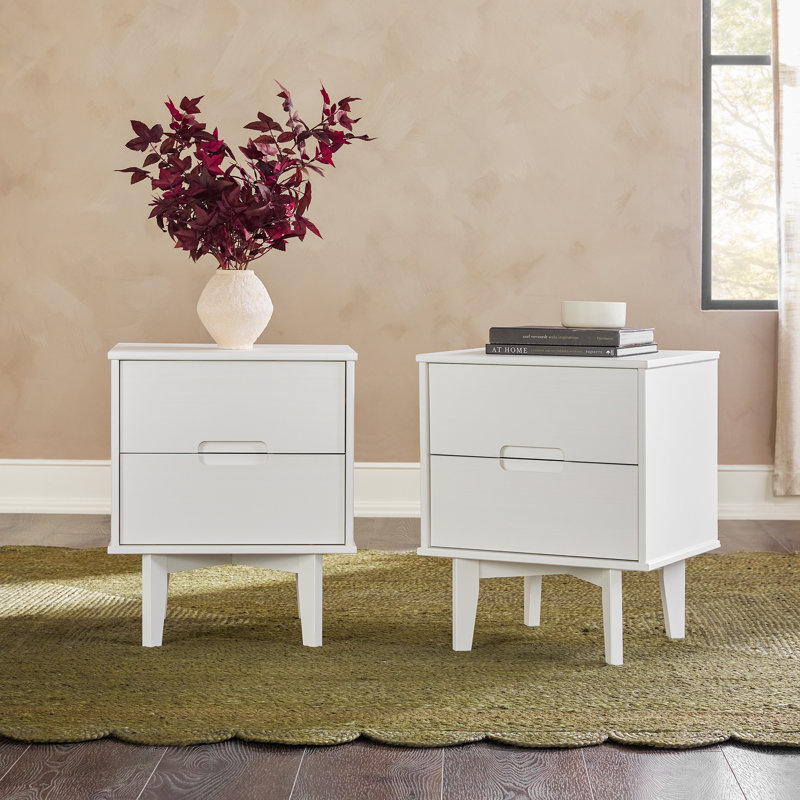 Tables de chevet Aizlyn, Blanc