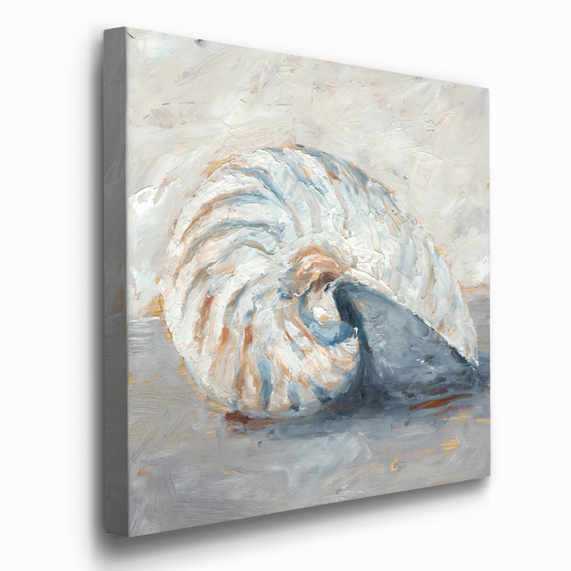 «Blue Shell Study I», reproduction sur toile tendue, H 24 po x l 24 po x P 1 po