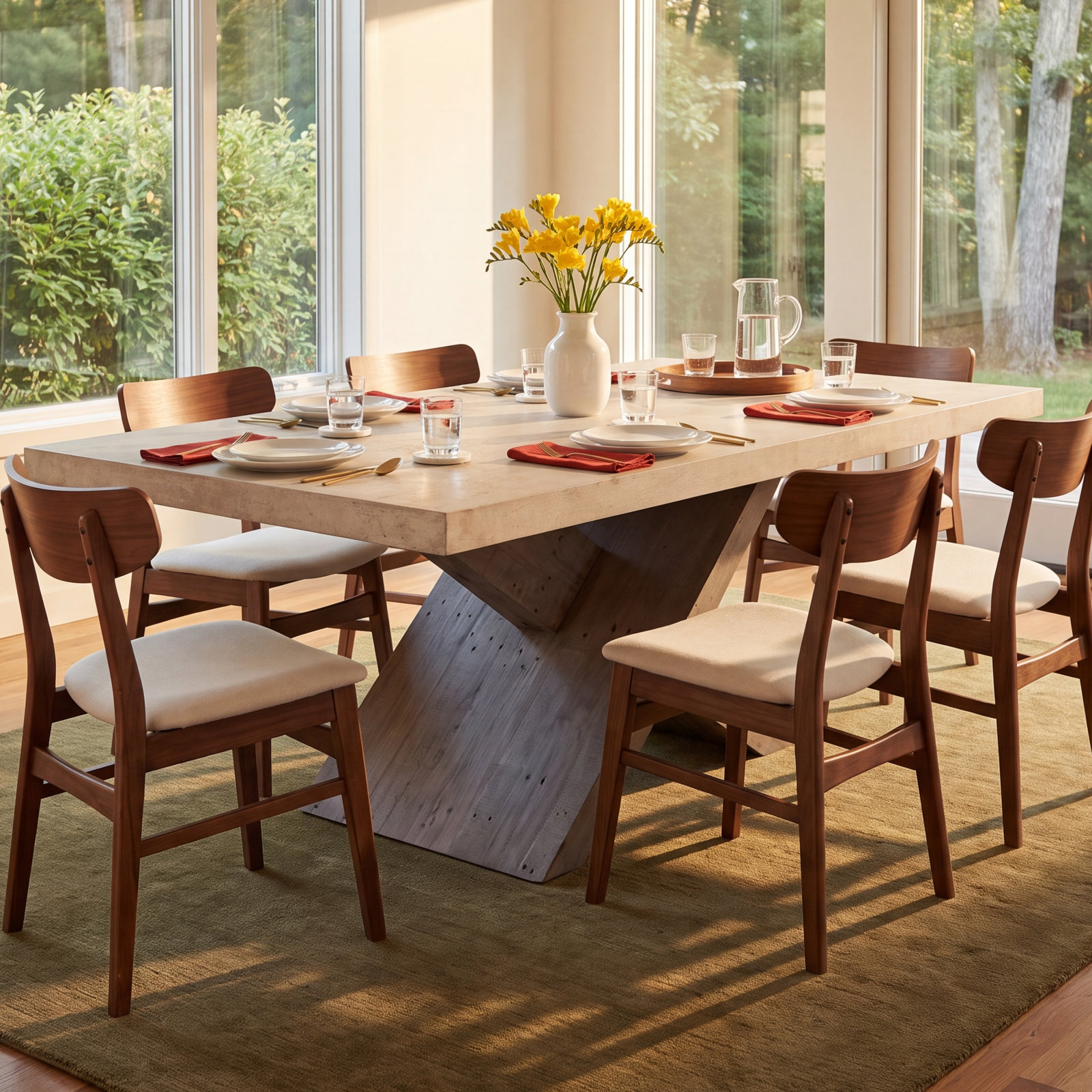 Durant 84" Pine Dining Table