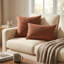Coussin décoratif intérieur / extérieur 12 po x 20 po cerise