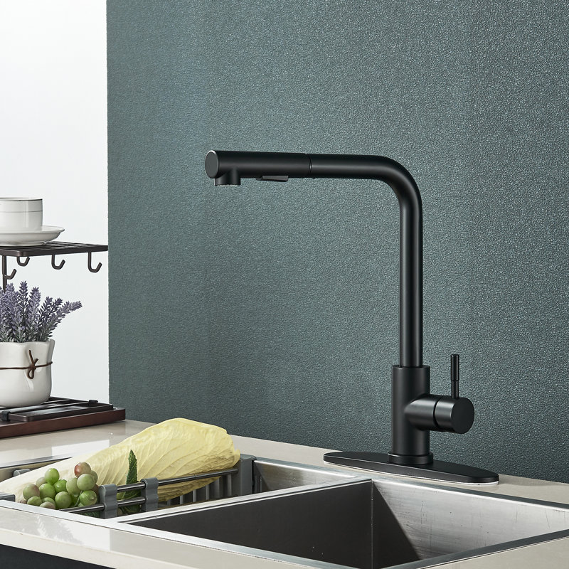 Robinet de cuisine AlenArtWater, Noir mat