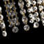Lustre en cristal à cascade de 8 lumières de 23,6 po de large