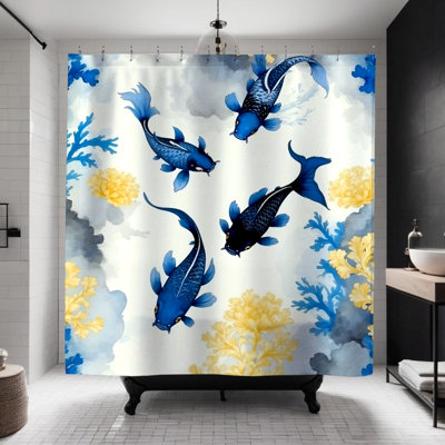 Rideau de douche Fala Koi Fish