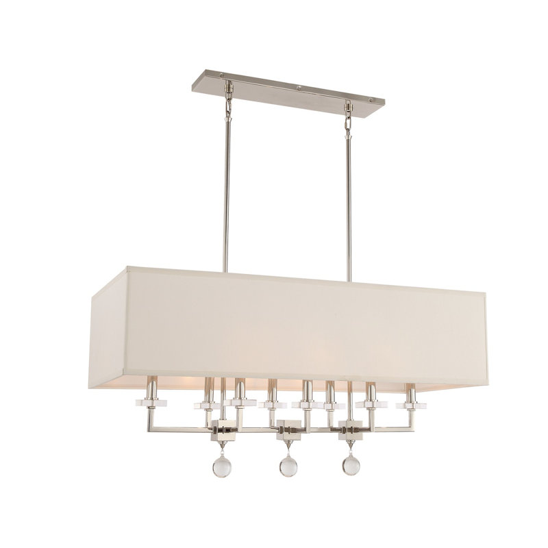 8 - Light Pendant, Polished Nickel
