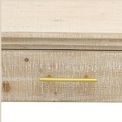 Console à silhouette rétro unique avec style ouvert, deux tiroirs supérieurs pour l'entrée, la salle à manger et le salon 