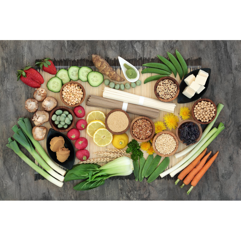 Macrobiotic Health Food - Wrapped Canvas Print, 51cm H x 76cm W x 3.8 cm D