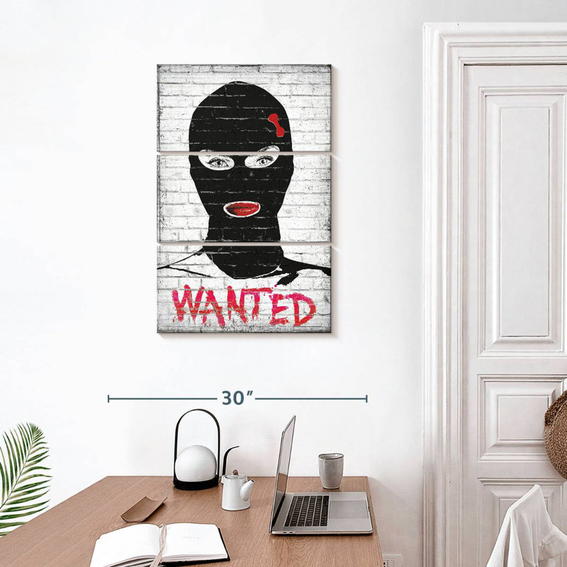 Wanted Chic Robber, 32" H x 20" W