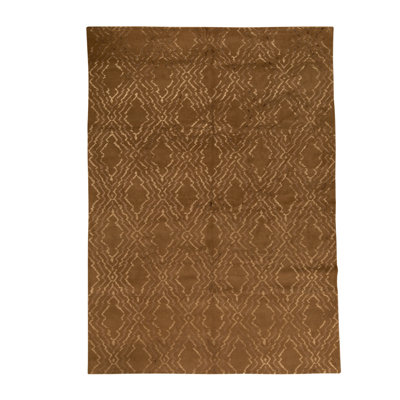 Hand Knotted Area Rug in Green