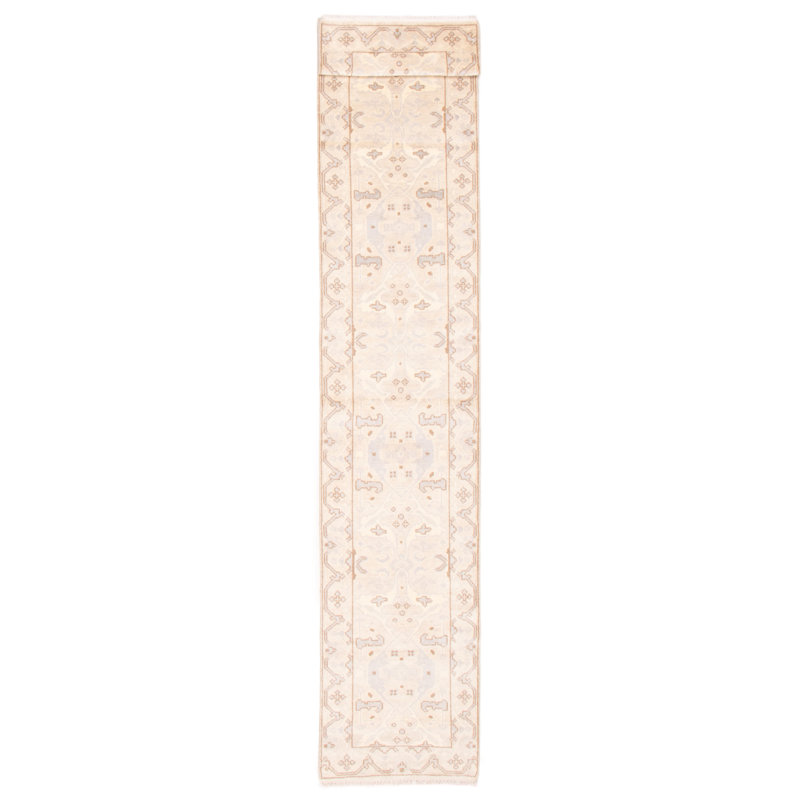 Tapis kaki royal clair Oushak 2 pi 6 po x 13 pi 7 po