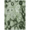 8' X 10' Artichoke Green And Emerald Abstract Washable Indoor Outdoor Area Rug