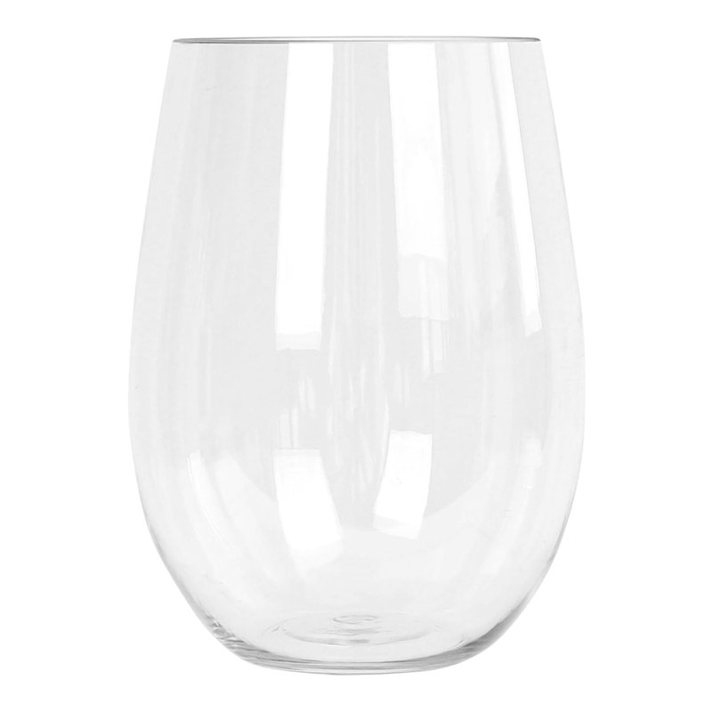Argon Tableware Reusable Plastic Stemless Wine Glasses
