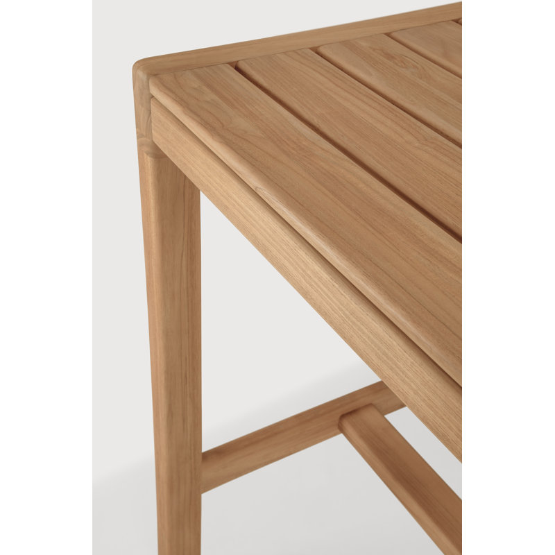 Jack outdoor bar table - teak - rectangular