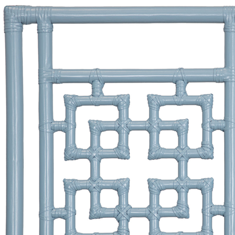 Palm Springs Open-Frame Headboard, King, Pool Blue