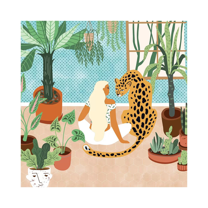 Urban Jungle - Wrapped Canvas Print, 93.98 cm H x 93.98 cm W x 1.91 cm D