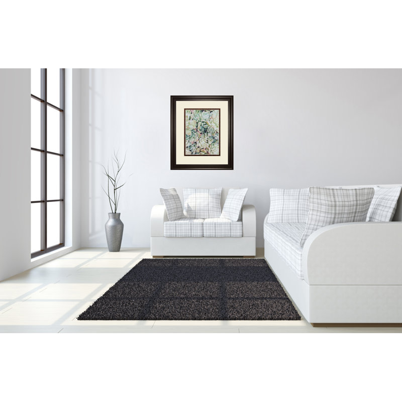Art mural translucide succulentes - 34 po x 40 po - cadre noir