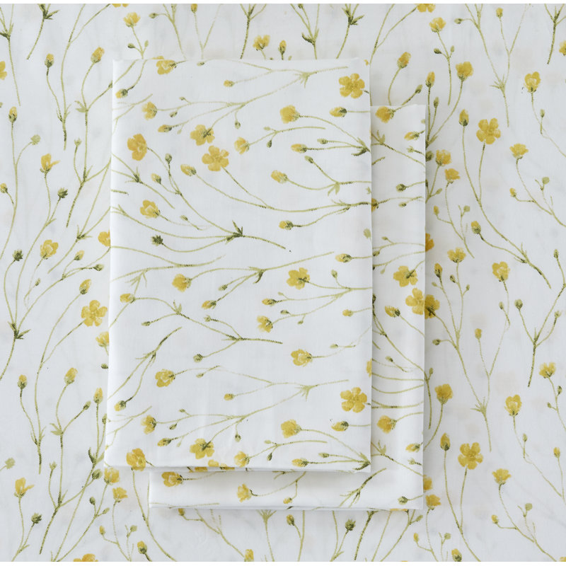 Ensemble de draps 100% satin de coton 400 fils Avoca, Ensemble de draps pour lit simple avec un drap-hou