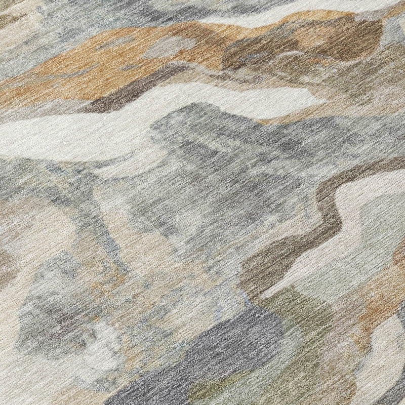 Machine Washable Indoor/Outdoor Colman ACN2162 Modern Rug, Rectangle 5' x 7'6"