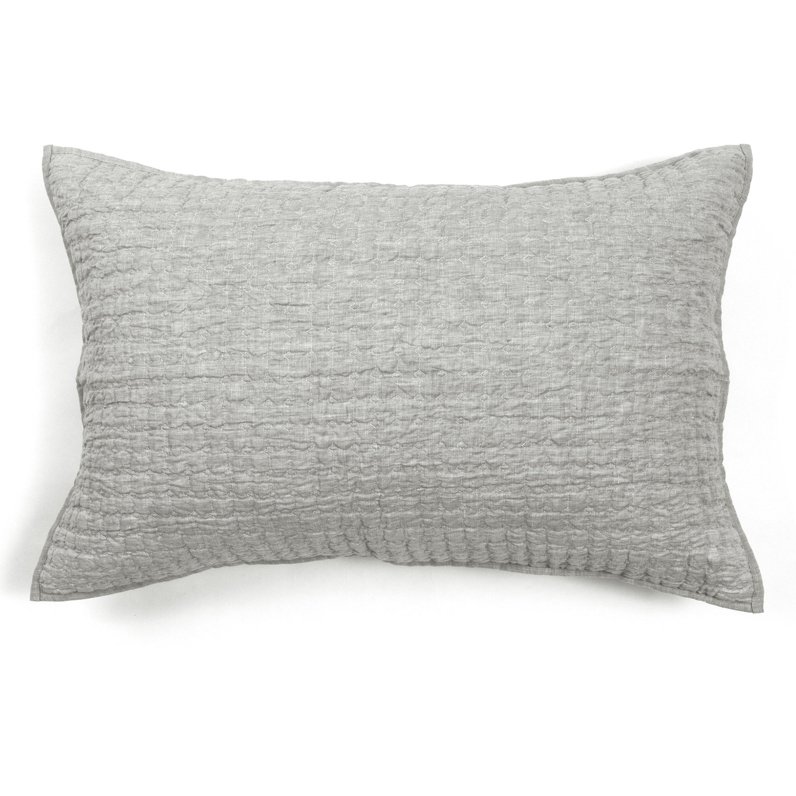Bahari Linen Shams, King, Gray