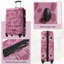Valise à roulettes Hardshell 3 pièces avec valise TSA