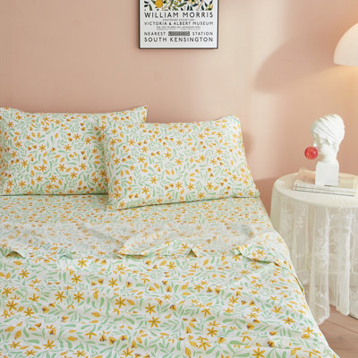 Zeta Boho Floral Printed Sheet Set