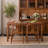 Nut-brown Rectangular Solid Wood Dining Table