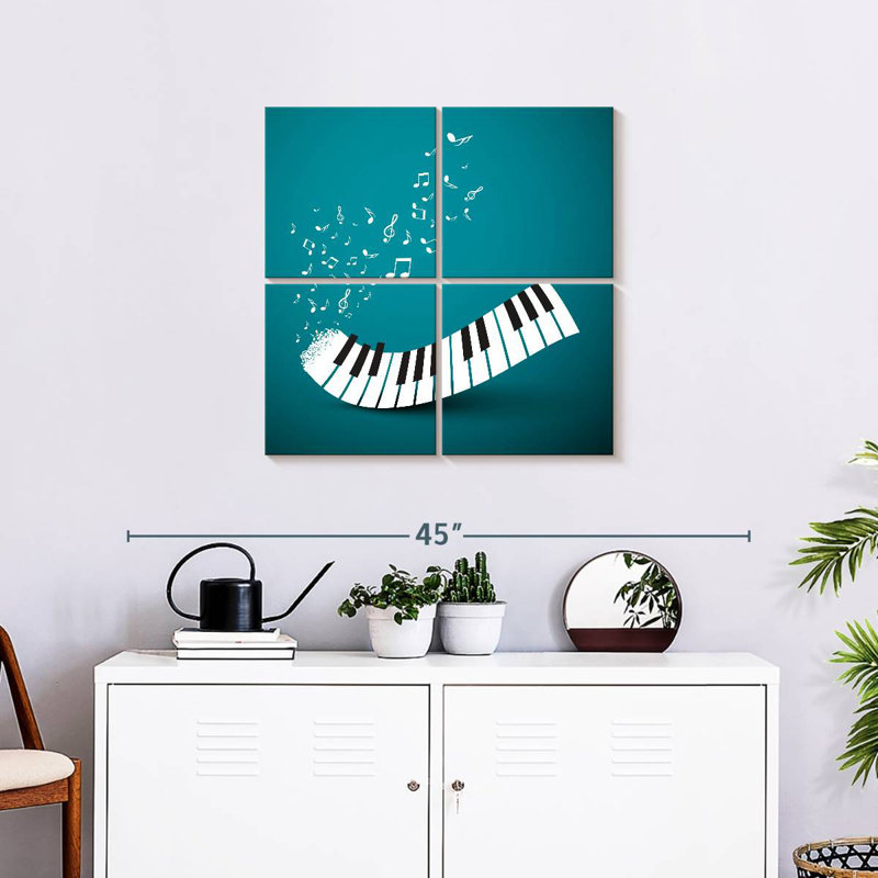 Piano Keyboard Notes, 26" H x 26" W