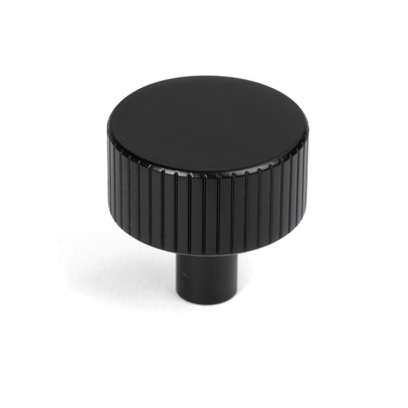 Round Knob, 3 cm, Matt Black