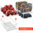 Hosler 6 Pack Medium Stackable Clear Storage and Organizer Bins with Handles