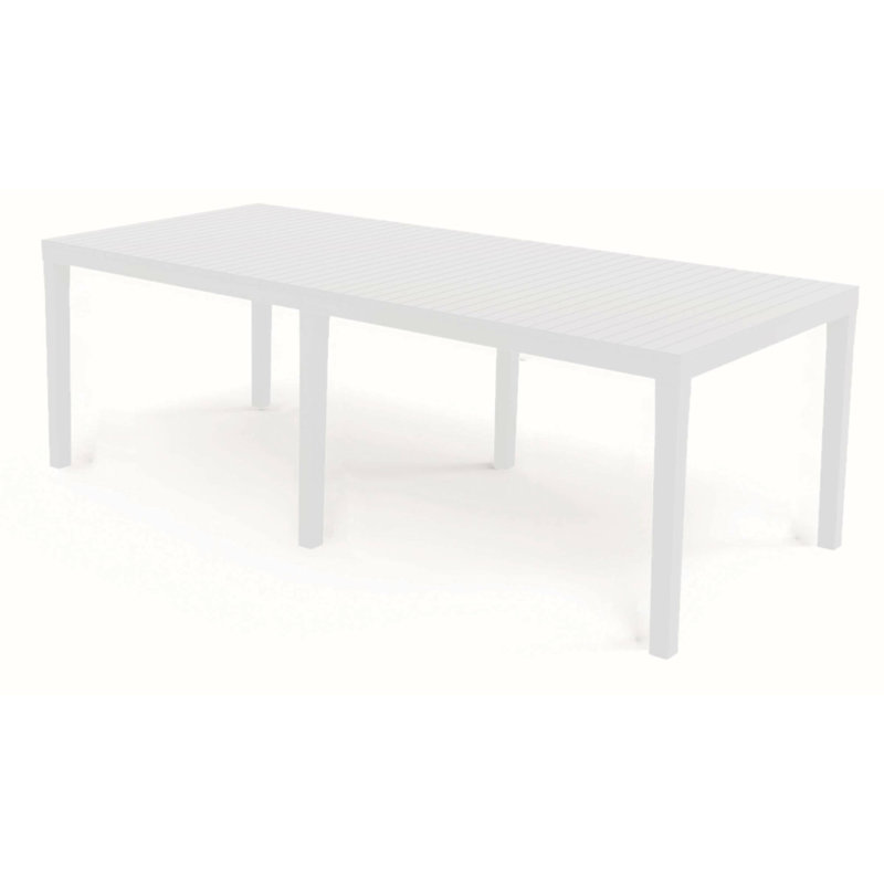 Knoxlee Rectangular Extendable Outdoor Dining Table , 150cm cm W 90cm cm D, White