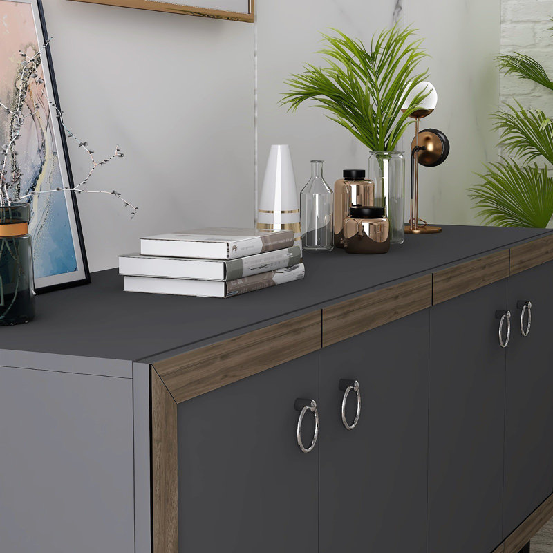 Tylor 150 cm W Console Table, Grey/Brown
