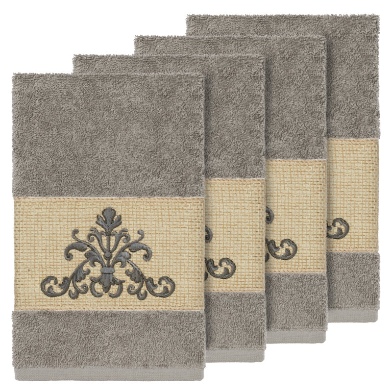 Turkish Cotton Hand Towel, Dark Gray