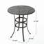 Table de bar en fonte d'aluminium