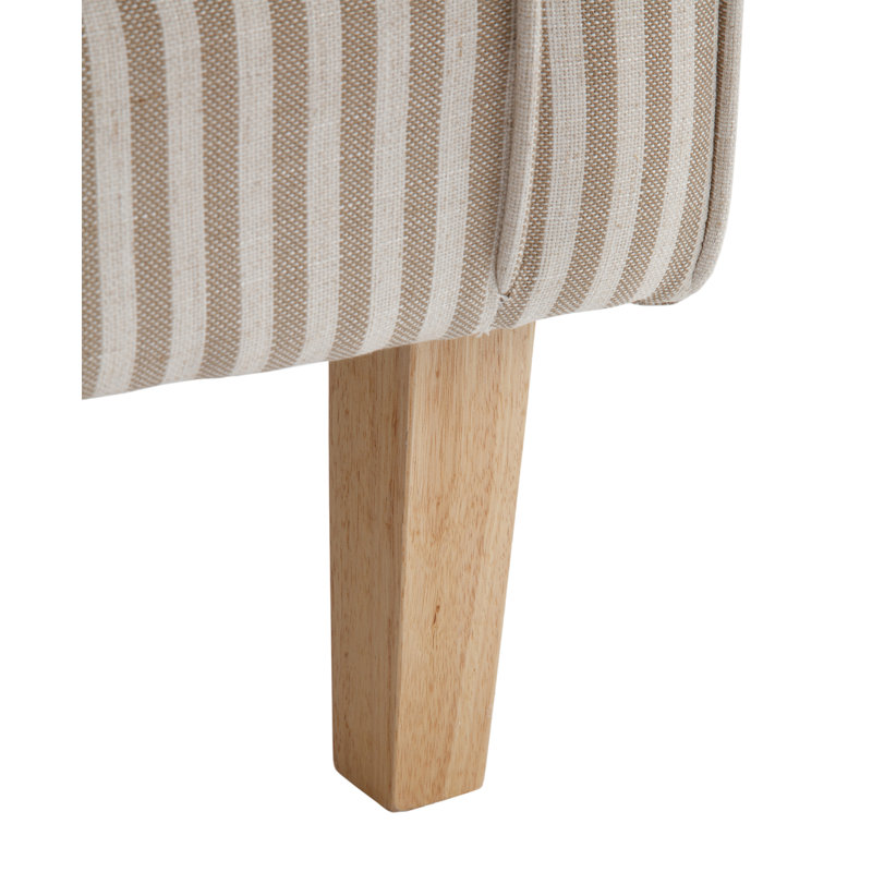 Fauteuil club 26,5 po Shondrea, Lin beige