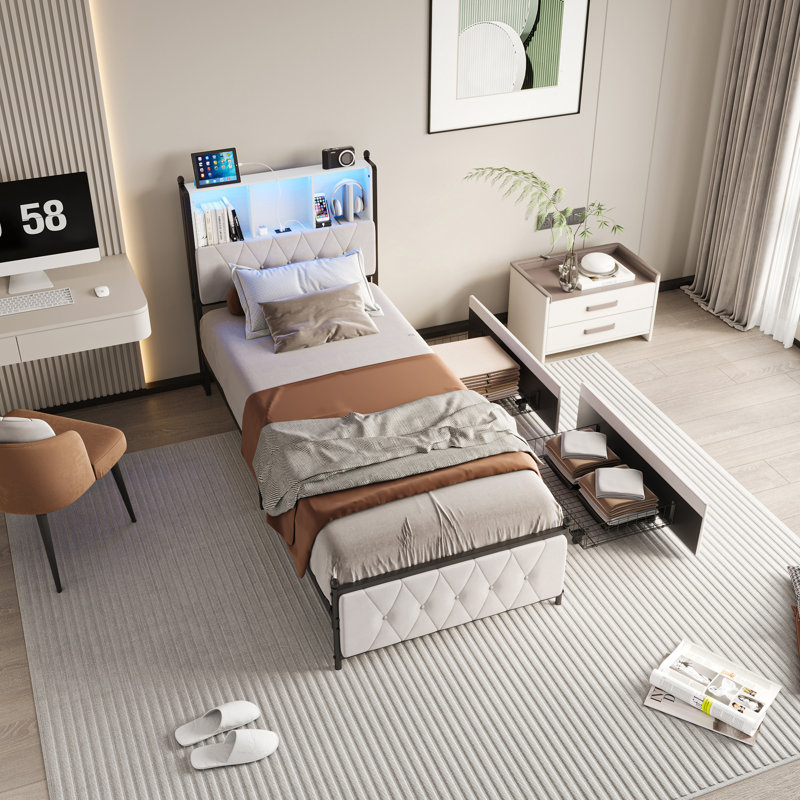 Bed, 90×190cm