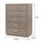 5-drawer Bedroom Chest Barley Brown