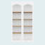 Armoire de rangement Farmhouse deux tons avec tablettes réglables-1290706597