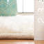 Abriel Abstract Handmade Wool Area Rug in Ivory-696255478
