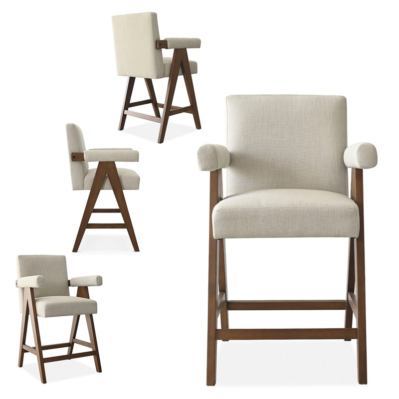 Tabouret de bar 25,5 po, Beige
