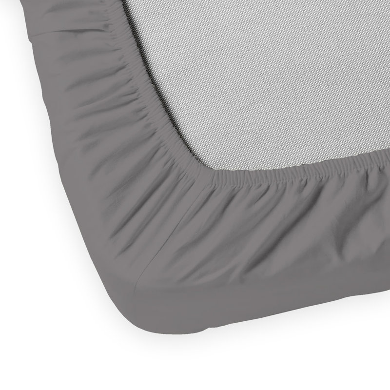100% Cotton Ultra-Light Fitted Sheet, Twin Fitted Sheet, Dark Gray
